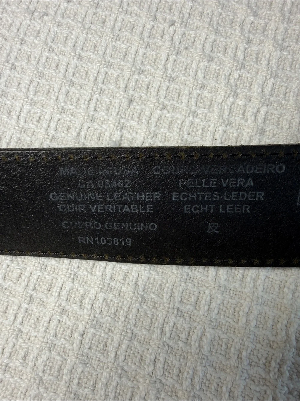 Harley Davidson Black leather belt size 40